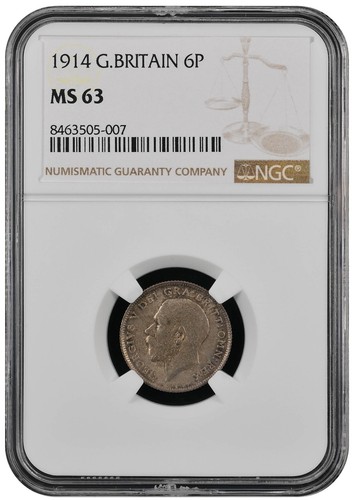 1914 sixpence - sixpence, 63)