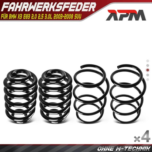 Suspension springs front - 4x,