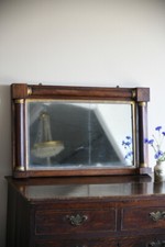 Antique Rosewood Overmantle Wall Mirror