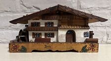 Vintage Swiss Musical Box  Water Mill “Der frohliche wanderer “.   Working