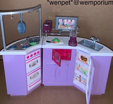 Barbie Mattel Vintage Kitchen My House Teresa 2007 Purple With Accessories
