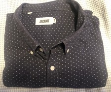 Men’s Jacamo Blue Polka Dot Shirt 