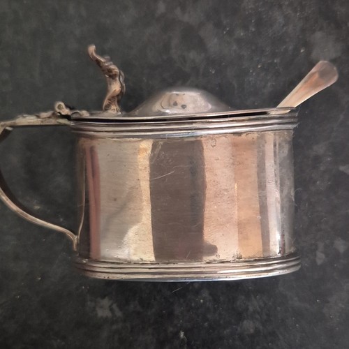 Antique sterling silver oval - silver,