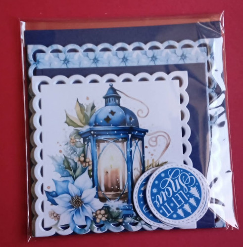 Card making christmas toppers - card,