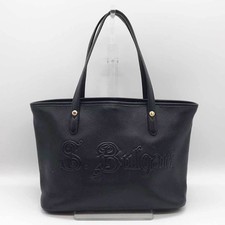 BVLGARI Tote Bag Collezione Hand Black Leather
