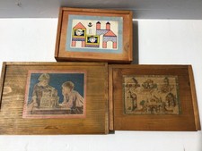 Vintage Wooden Building Block Toys- Good/Acc. Condition (A4)