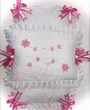 Doll Pram  Quilt & 2 Pillow Set *Silver cross Twin Duette Dolls Pram