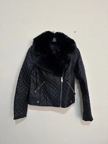 River island black faux - river,