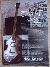 Hofner 'Cavern Bass' Single Sheet Sales Advert 1994....Hofner Violin Bass....