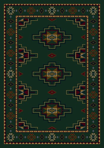 Milliken green southwestern - green,