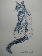 Original pen & ink wash