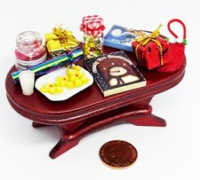 Dolls house wooden filled xmas - dolls,