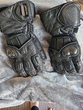 "Belstaff Leather Motorcycle Gloves – Armored Protective Gear, Size 6 Xs