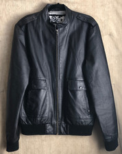 Volcom Leather Bomber Jacket