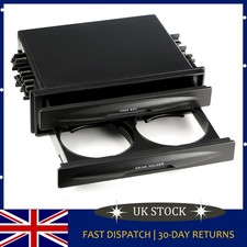 Single/Double Din Radio Pocket GEARZAAR UK Storage Box with Drink-Cup Holder