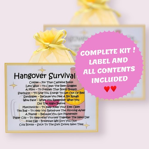 Hangover survival kit fun - survival, ~