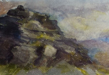 Original watercolour dartmoor - watercolour, 'dartmoor