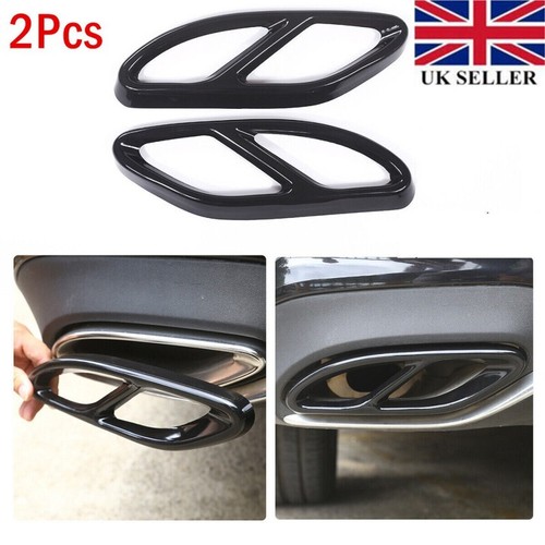 Black exhaust muffler tips - exhaust,