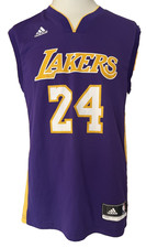 Los Angeles Lakers Kobe Bryant Jersey Size Small Adidas #24 Purple / Yellow
