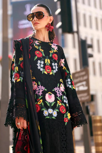 Pakistani black cotton summer - black,