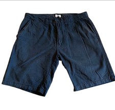 Weekend Offender | Men’s Black Chino Shorts|  W34 Cotton Casual Summer Smart
