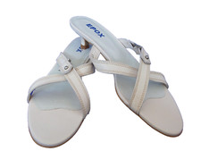 EPOX 7631 CREAM LEATHER HEELS