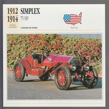 1912 1913 1914 - simplex, 75