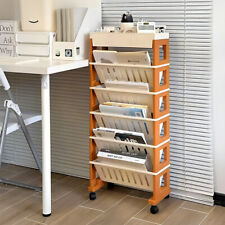 6 Tiers Mobile Bookshelf Cart