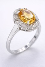 GENUINE 2.95 Cts YELLOW TOPAZ