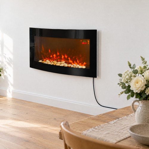 Electric fire wall mounted - mounted, led