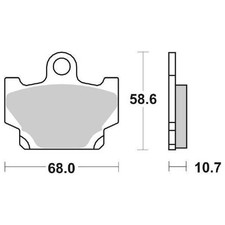 YAMAHA XJ 650 1981-0000 FRONT BRAKE PADS SBS 550 HF