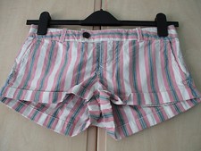 ladies JACK WILLS COTTON STRIPED SHORTS / HOTPANTS UK SIZE 8