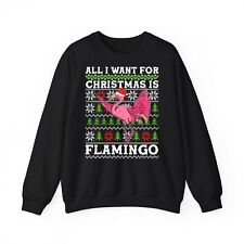 All I want for Christmas is Flamingo jumper, Christmas party sweat Top