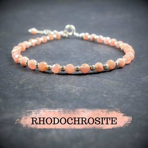 Rhodochrosite bracelet 7 8 - rhodochrosite,