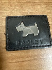 Radley Dog Leather Tag Black