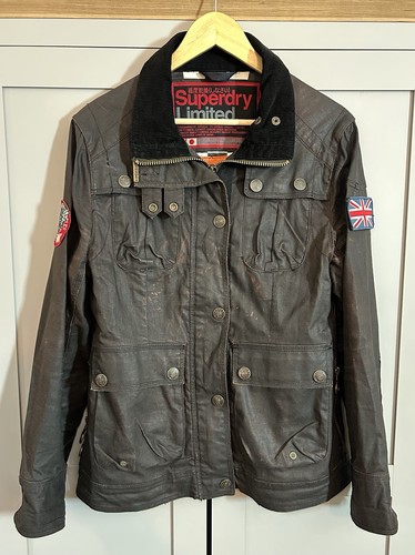 Superdry women brown waxed - superdry,