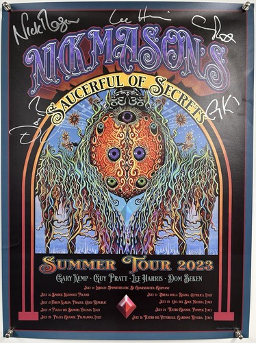 Nick mason pink floyd signed - floyd,