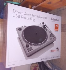 Lenco L-3810GY Direct Drive Turntable with USB Recording