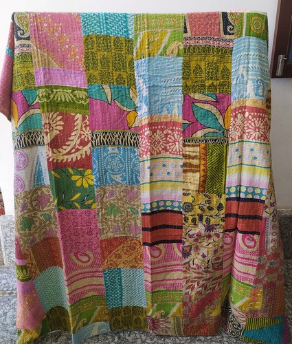 Vintage patchwork kantha - patchwork,