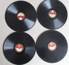 4x Broadcast Label  8" Shellac