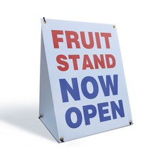 Fruit Stand Now Open A-Frame