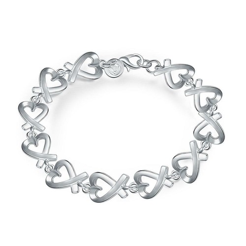 925 sterling silver - silver, heart