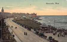 POSTCARD - MORECAMBE FROM THE WEST - HORSE AND CARTS - LANCASHIRE