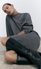 Zara Faded Effect Jumper Dress