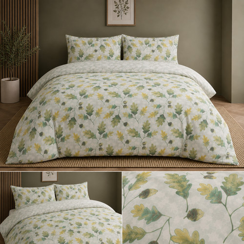 Fresh leaf reversible - leaf, duvet