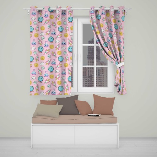 Blackout eyelet curtains cute - blackout,