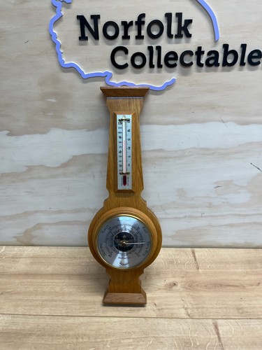 Vintage wood mounted barometer - vintage,