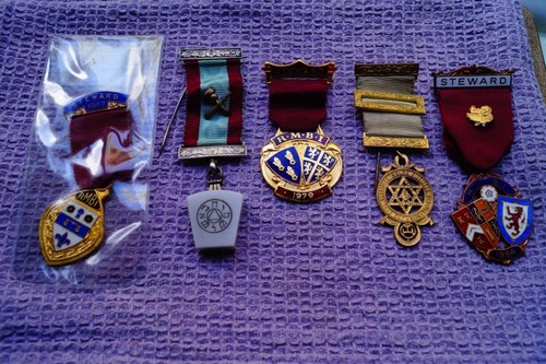 Masonic jewels lot - jewels,