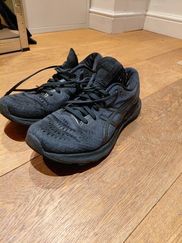Triple black asics running - black,