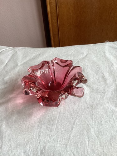 Small pink cranberry glass - pink,